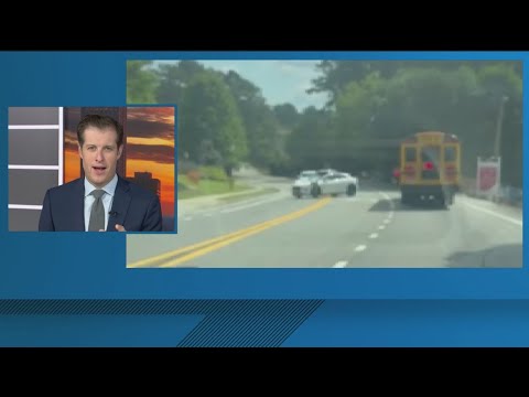 Waymo car recorded illegally passing school bus