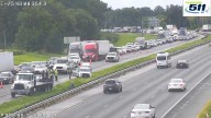 Multiple crashes prompt shutdown of southbound lanes on I