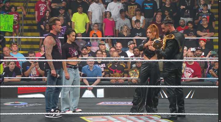 WWE Raw: AJ Lee Slaps Seth Rollins, Gets Hit With Manhandle Slam By Becky Lynch