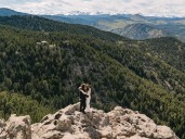 I married my partner in Colorado. The only witnesses were the wind and our photographer.