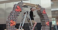 "Canstruction" underway at North East Mall: 27th annual exhibit kicks off