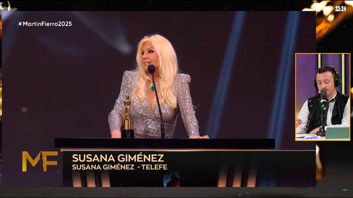 Susana Giménez ganó el Martín Fierro a la mejor labor en conducción femenina
