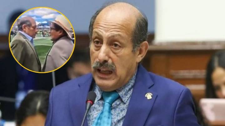 En Juliaca: congresista Héctor Valer ‘pierde los papeles’ y escupe a un periodista [VIDEO]