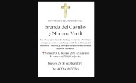 Triple femicidio: realizan este jueves el velatorio de Brenda Del Castillo y Morena Verdi