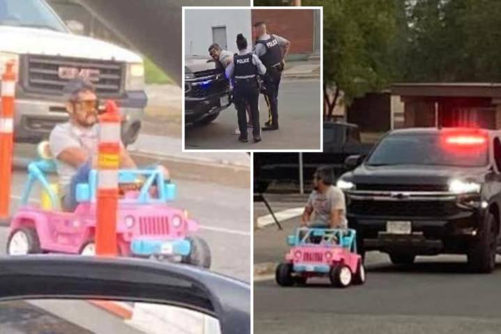 Boozed-up driver busted in pink Barbie Jeep: cops