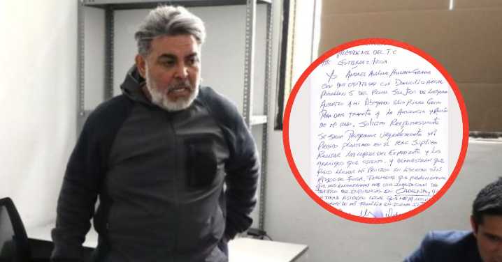 Andrés Hurtado envía escrito al TC y reitera pedido de afrontar proceso en libertad