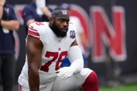 Andrew Thomas doubtful for Giants, Malik Nabers expected to play
