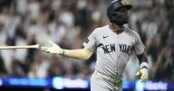 Jazz Chisholm Jr. leaves Yankees' game after getting hit on arm by 96.8 mph pitch