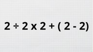 ¿Cuánto es 2 ÷ 2 x 2 + ( 2 - 2)? La cuenta matemática que pone a prueba a los genios