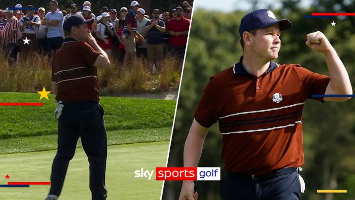 Ryder Cup: Robert MacIntyre blows kiss to crowd after matching Scheffler magic!