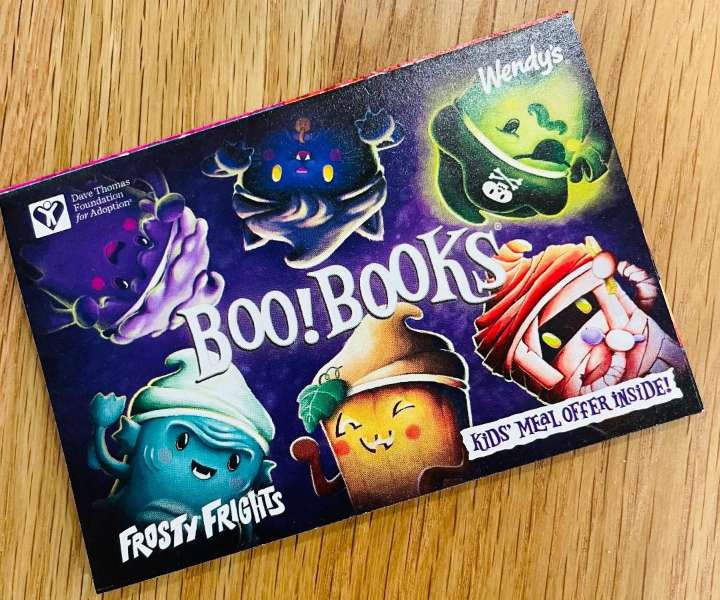 Wendy’s offers $1 Halloween Boo! Books with 5 free Frosty coupons