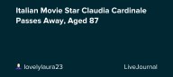 Italian Movie Star Claudia Cardinale Passes Away, Aged 87: ohnotheydidnt