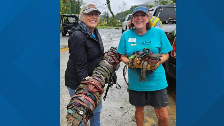 Rainbow Bridge pet collars found in Lake Lure during Helene anniversary week