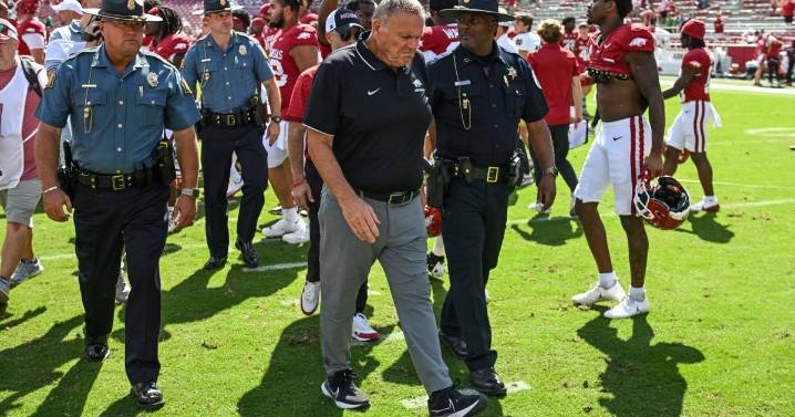 Arkansas fires coach Sam Pittman in middle of 6th season with 32