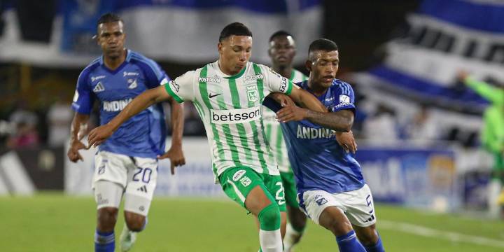 Así va la reclasificación de la Liga BetPlay: Millonarios y Atlético Nacional quedarían fuera de la Copa Libertadores