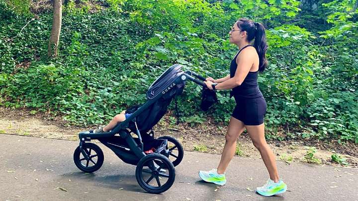 This Mom Is Getting Back Into Running Shape With a Jogging Stroller, Fitness Apps and Tech