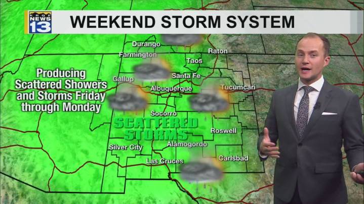 Widespread showers and storms possible this weekend