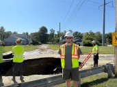 Road closure in Chicopee because of large sinkhole, PD says