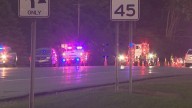 Motorcyclist seriously injured in crash