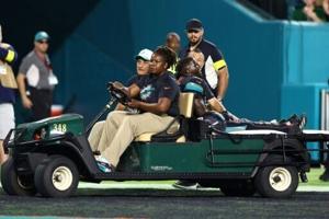 Dolphins star Hill suffers gruesome injury in Jets clash