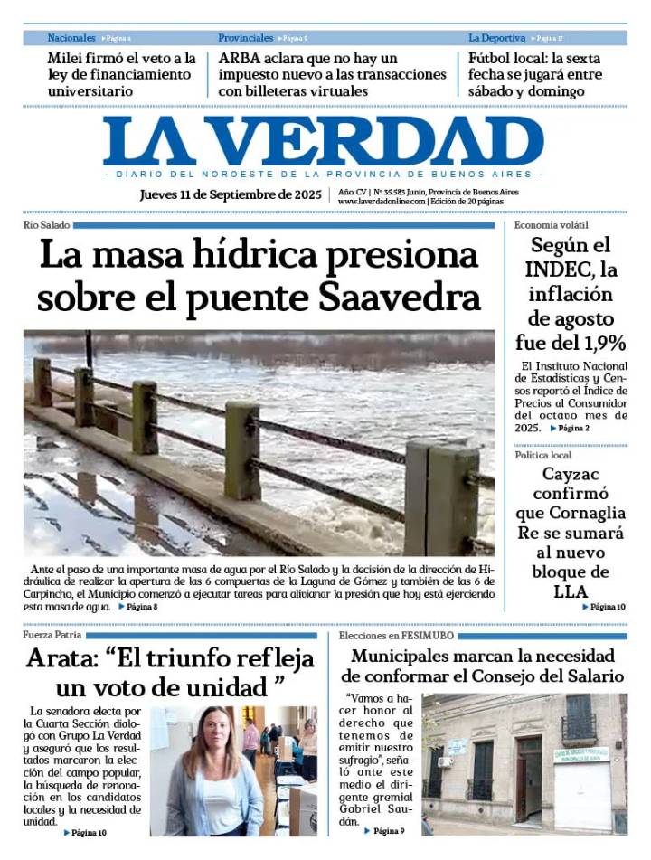 Jueves 11 de septiembre de 2025