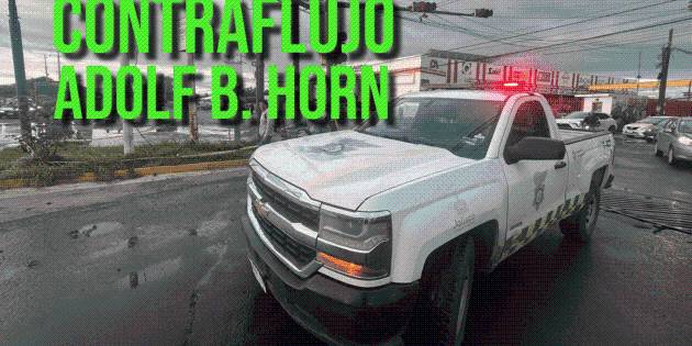 Así luce el operativo de contraflujo en avenida Adolf B. Horn (FOTOS)