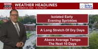 A stretch of pleasantly warm and dry weather is on the way