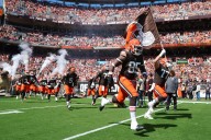 Fan throws green sex toy on field during Browns-Bengals game in Cleveland