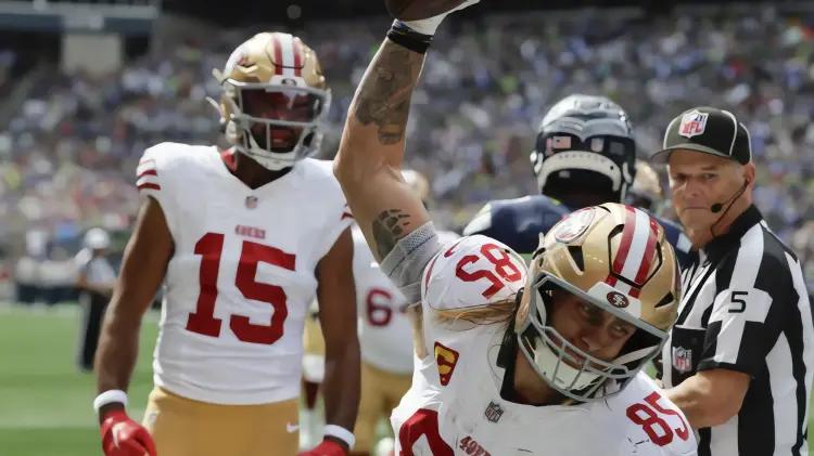 George Kittle sufre lesión en tendón de la corva; 49ers ganan sin su estrella
