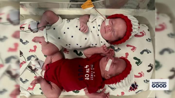 Oklahoma twins born premature beat the odds after 71 days in Oklahoma Children’s NICU