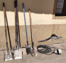 Agarró la pala, pero quedó detenido