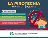 Advierte IMSS Hidalgo sobre riesgos del uso de pirotecnia en menores
