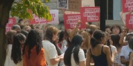 Manual High School students conduct walkout in protest of gun violence