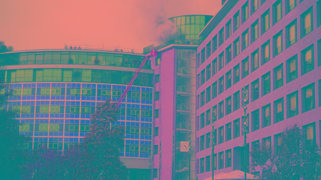 100 firefighters battle blaze at BBC’s former headquarters in London