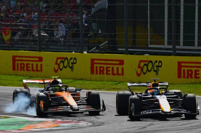 Lando Norris hits out at ‘idiot’ Max Verstappen after Italian Grand Prix drama