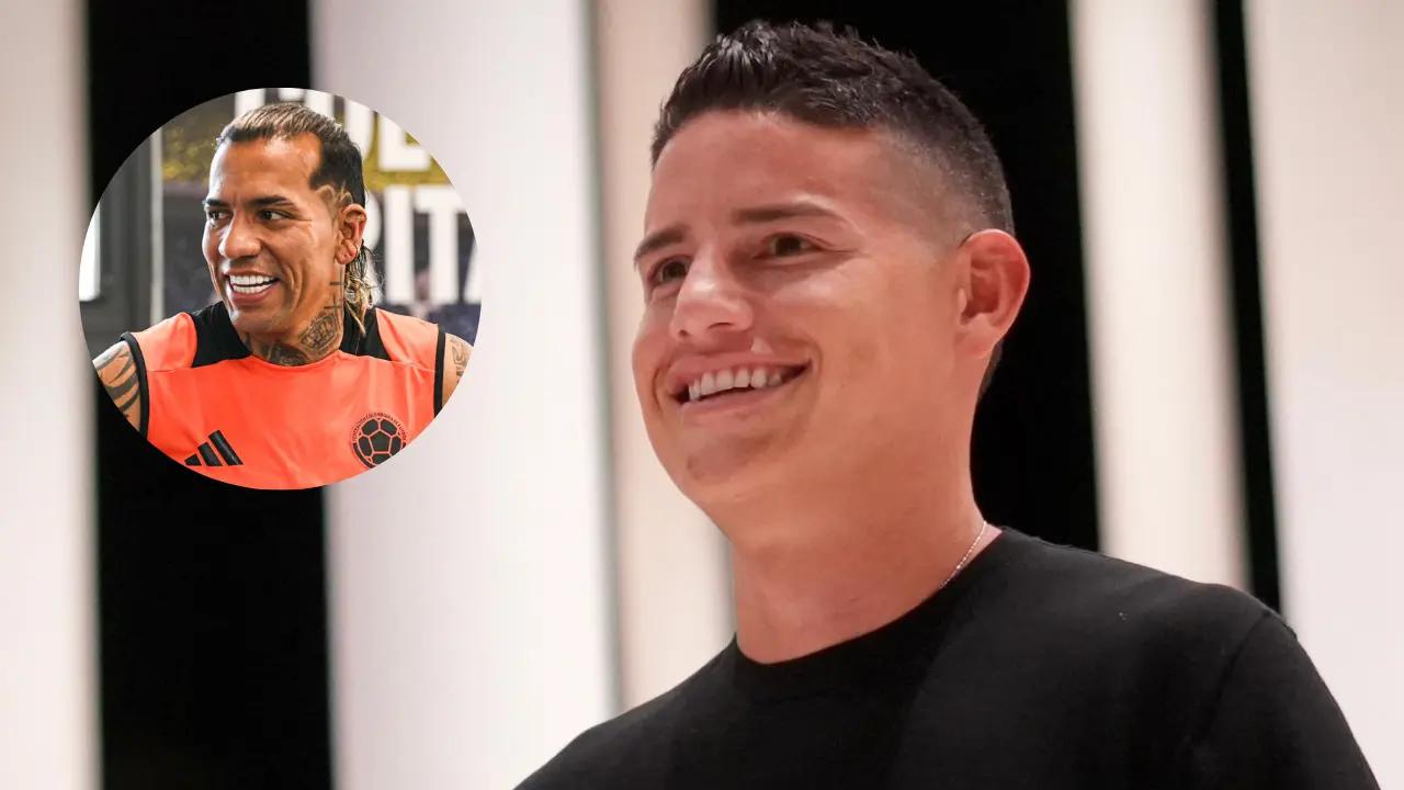 A Dayro Moreno le llegó compañía de 'lujo'; James Rodríguez ya se unió a la Selección Colombia