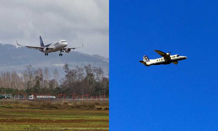 Maniobra evitó tragedia aérea en Chiloé: DGAC investiga a avioneta que casi colisiona con avión comercial