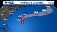 Hurricane Gabrielle strengthens in the Atlantic, expected to become Major Hurricane
