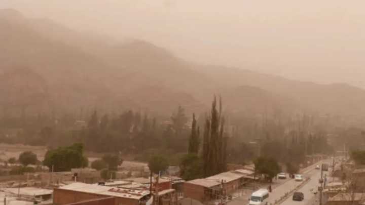 Hay alerta amarilla en Jujuy por vientos de hasta 70 km p/h: en qué zonas