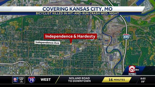Kansas City bicyclist killed in hit-and-run on Independence Ave.