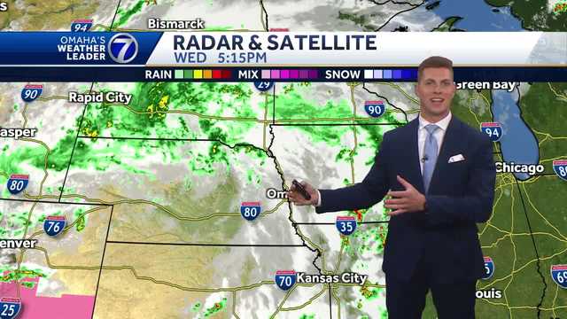 A couple pop up storms on your Wednesday afternoon