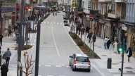 La calle San Andrés cierra al tráfico en la mañana del domingo por el día sin coches