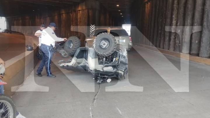 CHAMAQUITO CONDUCÍA EN FRIEGA Y TERMINÓ CON UNA CUATRI ENCIMA