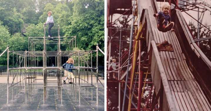 33 Historic Photos Of Playgrounds That Show How Being A Kid Back Then Was A Life Risk