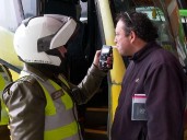 Fiscalizan a choferes de buses en Terminal Collao de Concepción