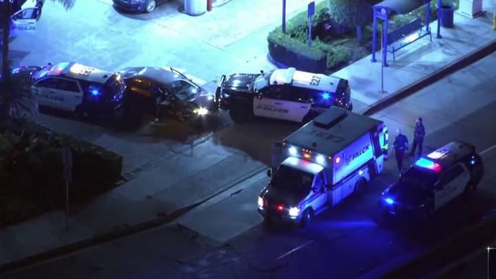 Police shooting at gas station in El Monte