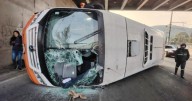 Volcadura de autobús en Calzada Ignacio Zaragoza deja varios heridos: ¿qué pasó hoy en Iztapalapa?