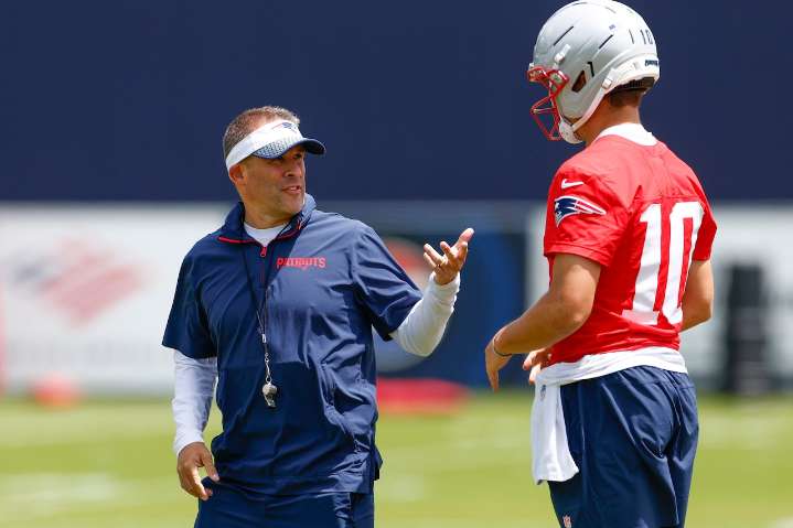 Josh McDaniels has high expectations for Patriots QB Drake Maye