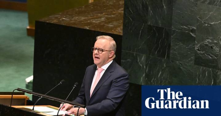 Albanese’s first ever speech to the UN was quite a moment – but the Trump snub loomed large over the day