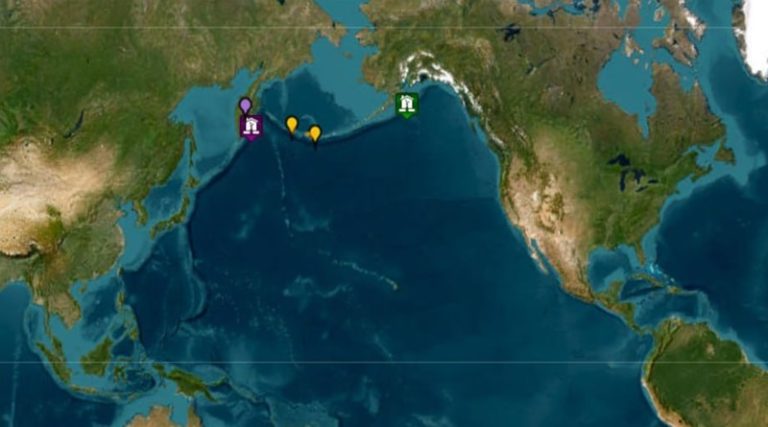 Alerta de tsunami en EE. UU. tras sismo 7.8 en península rusa de Kamchatka